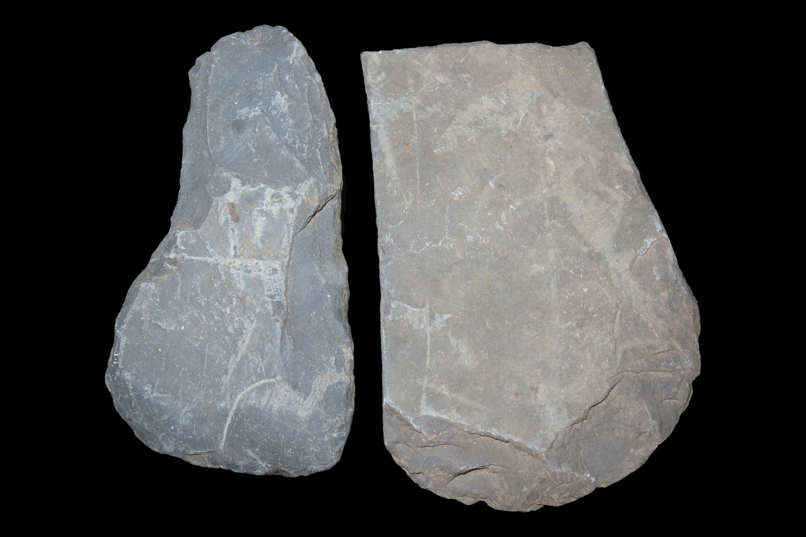 Lot of 2 Slate Preforms, Celt / Gorget Forms, Indiana (1 of 5)