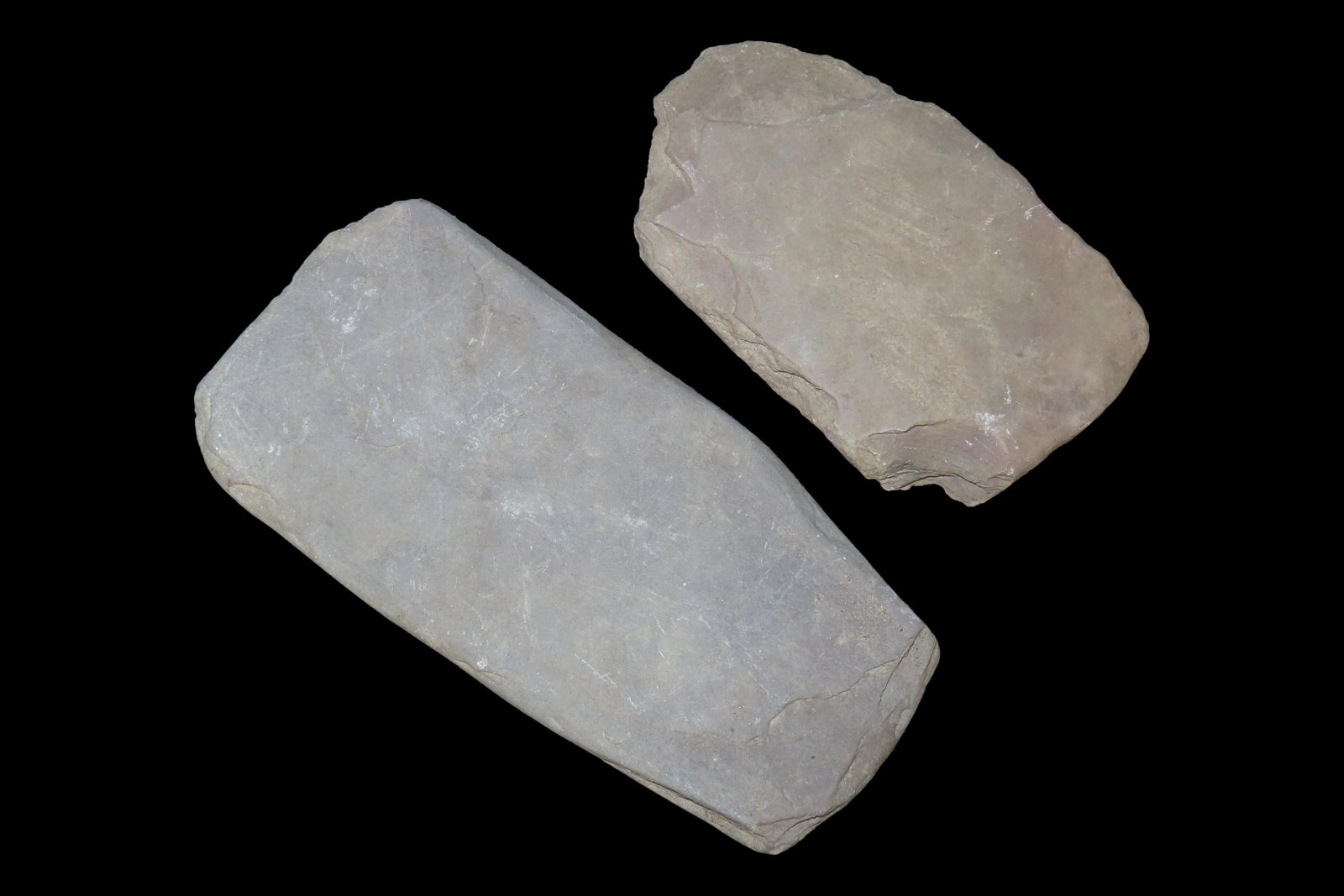 Lot of 2 Slate Preforms, Celt / Gorget Forms, Indiana (1 of 5)