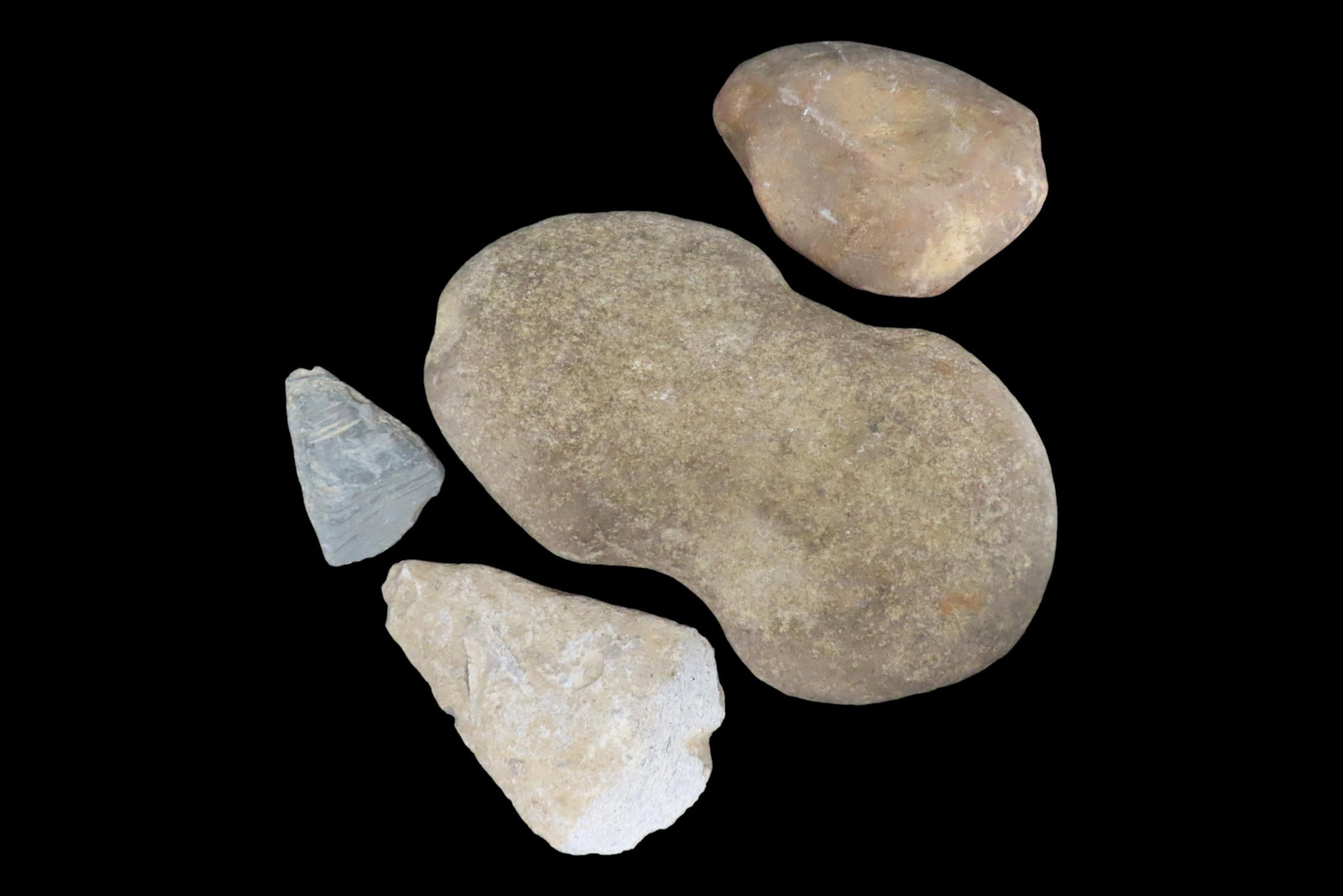 Lot of 3 Hardstone Tools, Indiana: Lot of 3 Hardstone Tools, Indiana