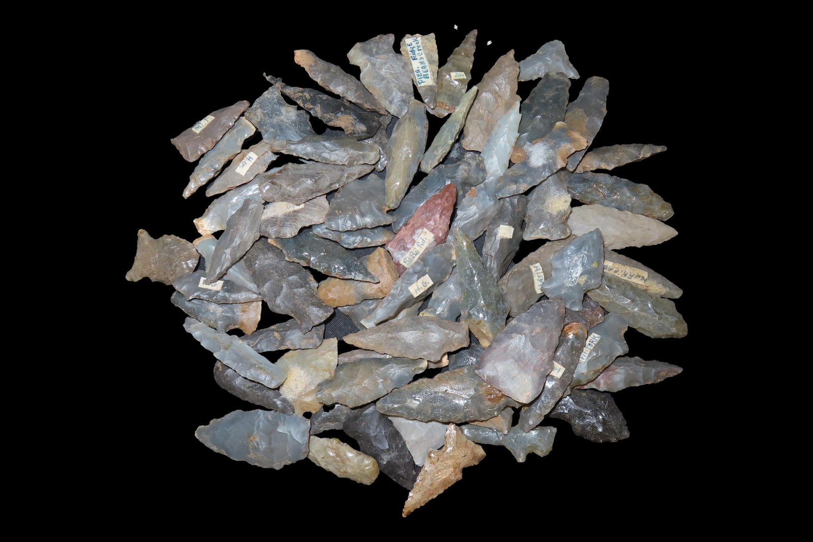 Lot of Miscellaneous Woodland and Archaic Arrowheads, Tennessee (1 of 6)