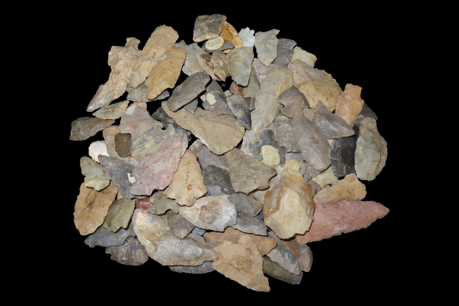 Lot of Miscellaneous Woodland and Archaic Arrowheads, Tennessee (1 of 6)