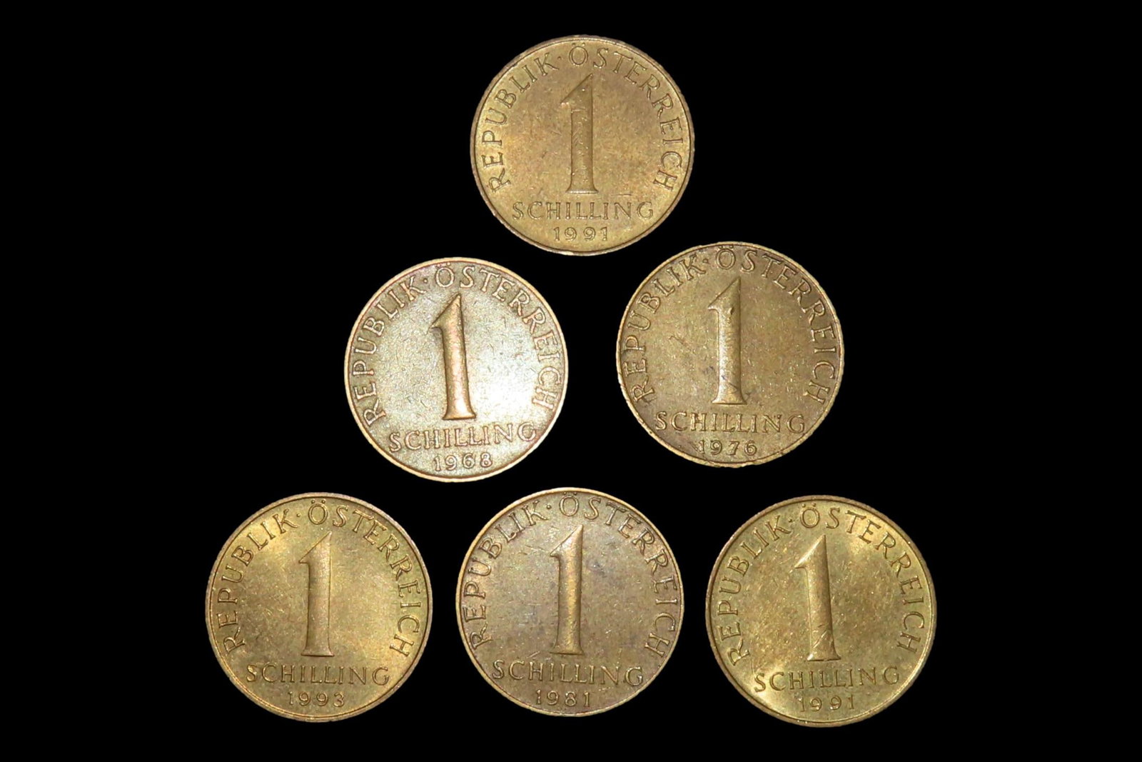 Lot of 6 Coins, Austria (1 of 4)