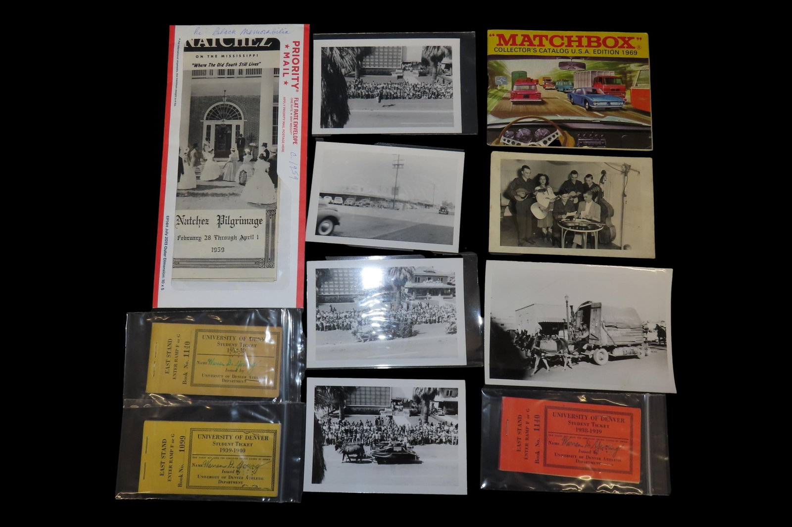 Lot of Miscellaneous Old Photographs and a Poster for the Natchez Pilgrimage (1 of 6)
