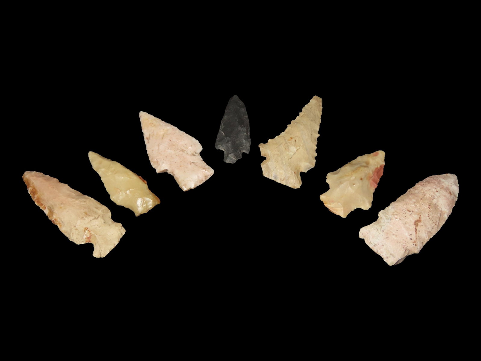 Lot of 7 Archaic / Woodland Points, Iron Co., Missouri (1 of 5)