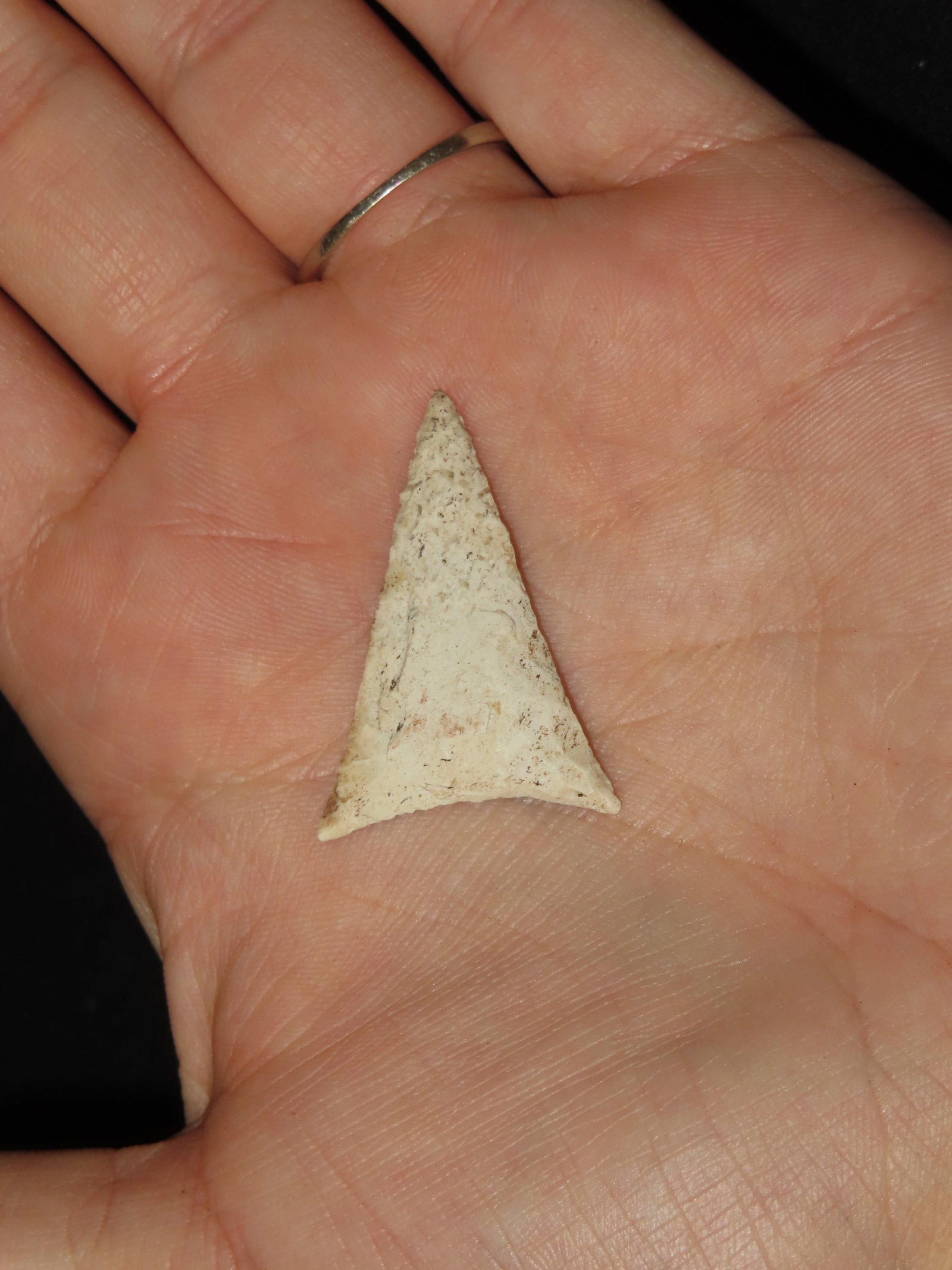 1 3/8" Very Well-Made Triangular Point, Illinois, Great Example - 2