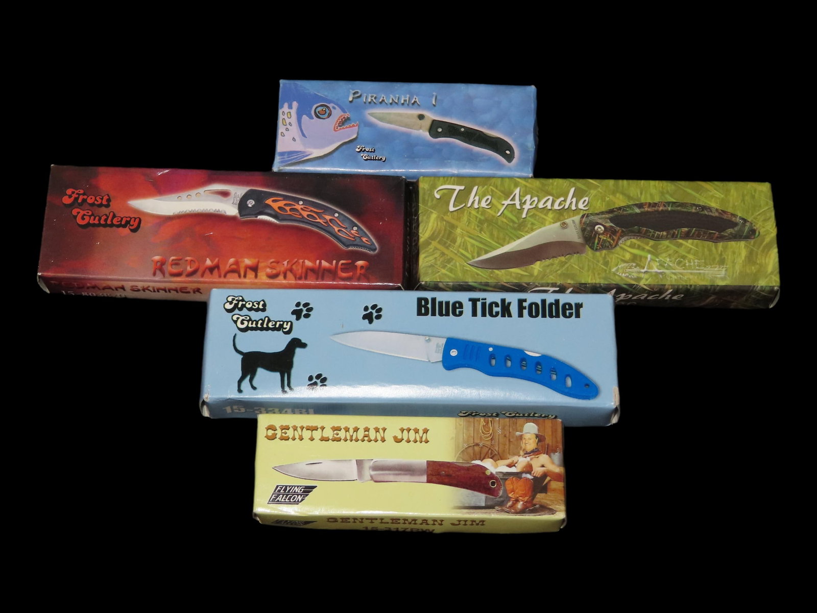 Brand New Pocket Knife Lot, All New in Box, Frost Cutlery: Brand New Pocket Knife Lot, All New in Box, Frost Cutlery