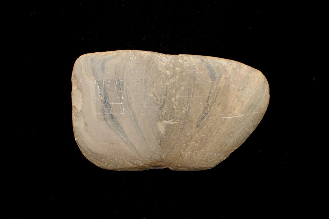 Winged Slate Bannerstone, Muscatine Co IA, Motley COA, (1 of 6)