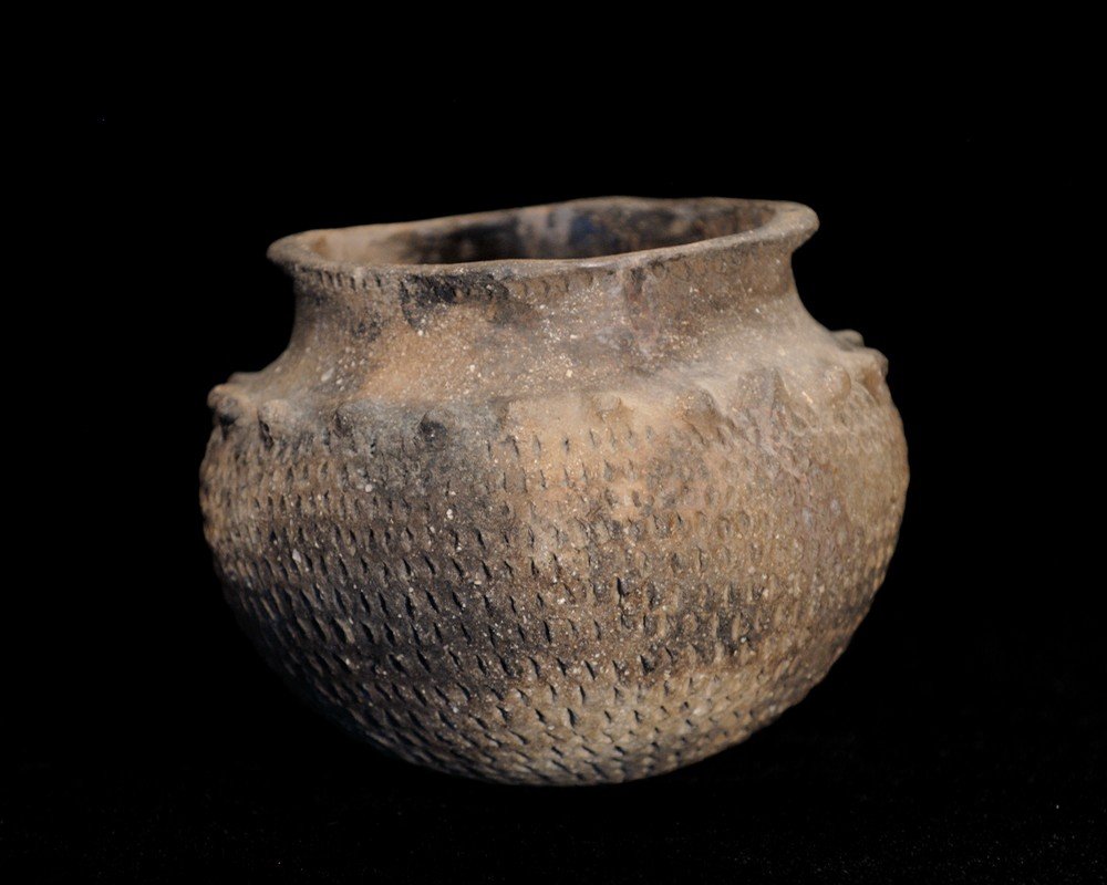 Parkin Punctate Jar, Couple cracks with restoration. (1 of 5)