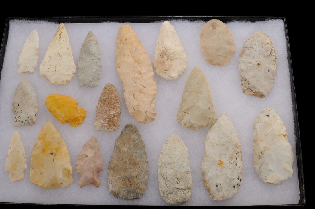 Lot of 18 Knives and Blades, Ex. Jim Parker (1 of 1)