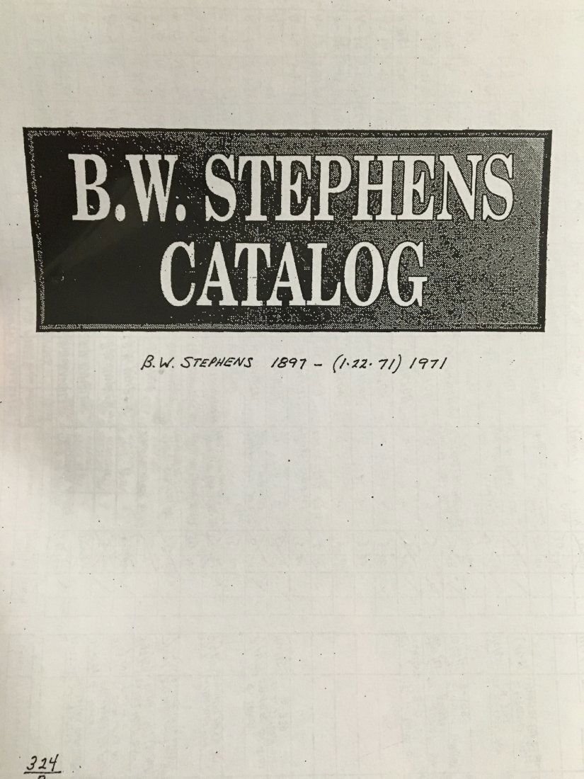Copy of B.W. Stevens Catalog, 1894-1971 (1 of 1)