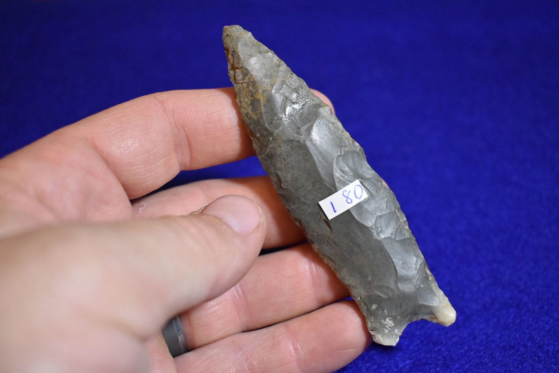 UNFLUTED CUMBERLAND POINT, FOUND NEAR PADUCAH KENTUCKY, (1 of 2)