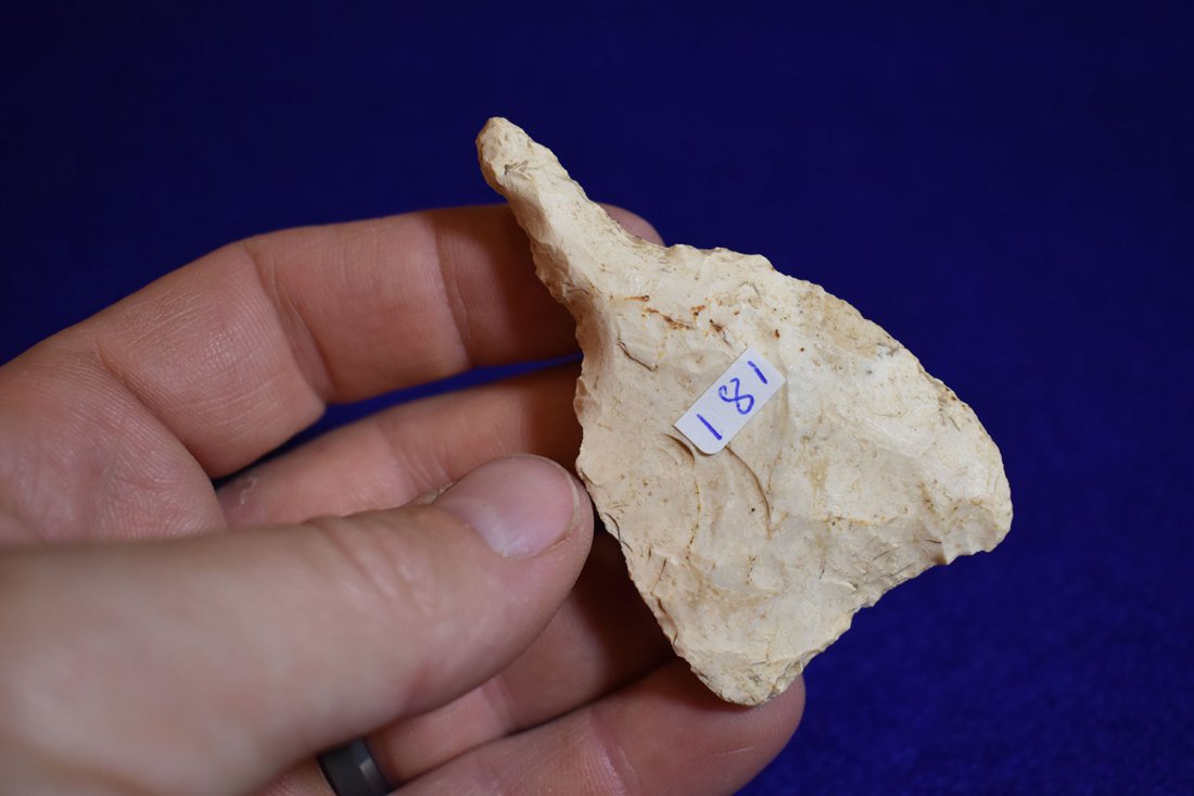 DALTON DRILL, BURLINGTON FLINT, FOUND IN MARION COUNTY: DALTON DRILL, BURLINGTON FLINT, FOUND IN MARION COUNTY MISSOURI, 2 3/4"