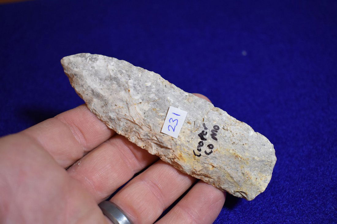 SEDALIA, 4 3/8", COOPER COUNTY MISSOURI, EX MATT LAY (1 of 3)