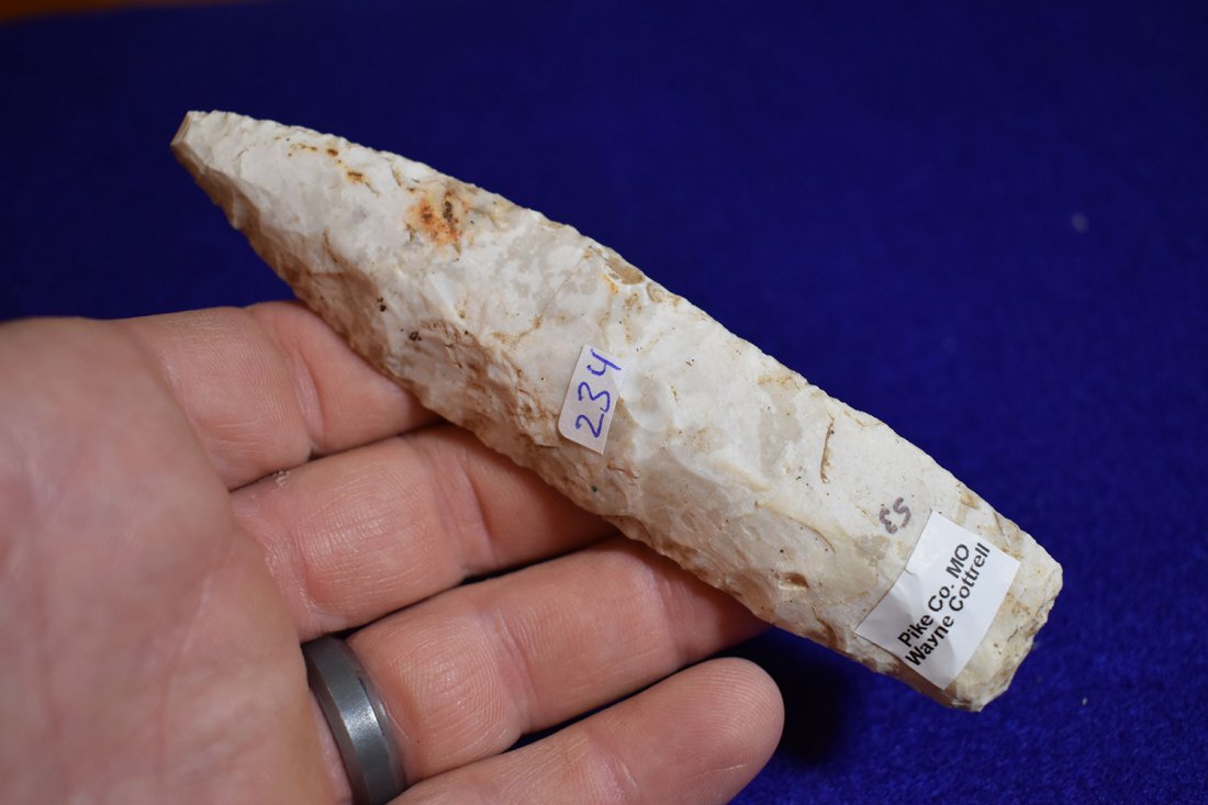 SEDALIA, FOUND BY WAYNE COTTRELL IN PIKE CO MISSOURI, 4: SEDALIA, FOUND BY WAYNE COTTRELL IN PIKE CO MISSOURI, 4 3/4"