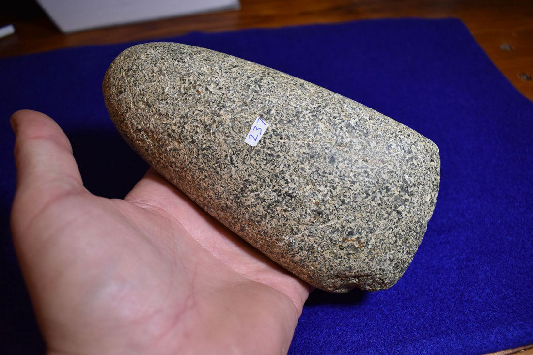 COLORFUL HOPEWELL POLE CELT, GREAT POLISH, 6 1/2", (1 of 5)