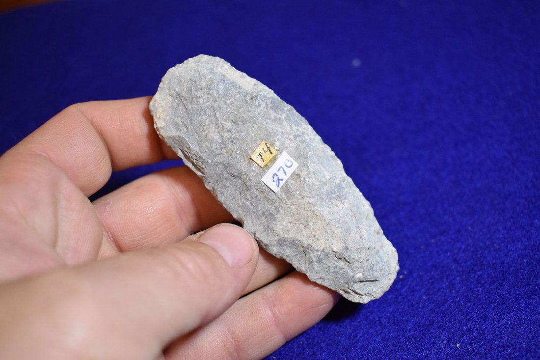 SIDE KNIFE, PALEO, 3 3/8"  POTTAWATTAMIE COUNTY (1 of 3)