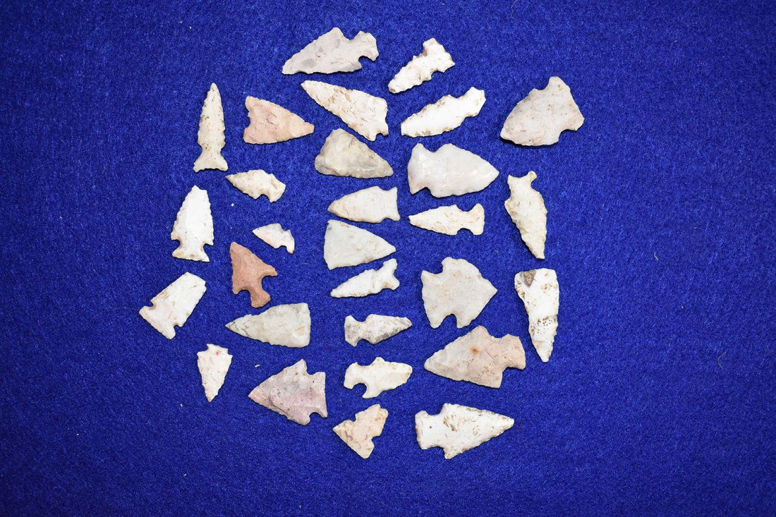 LOT OF 29 BIRD POINTS, FOUND IN RALLS COUNTY MISSOURI (1 of 4)