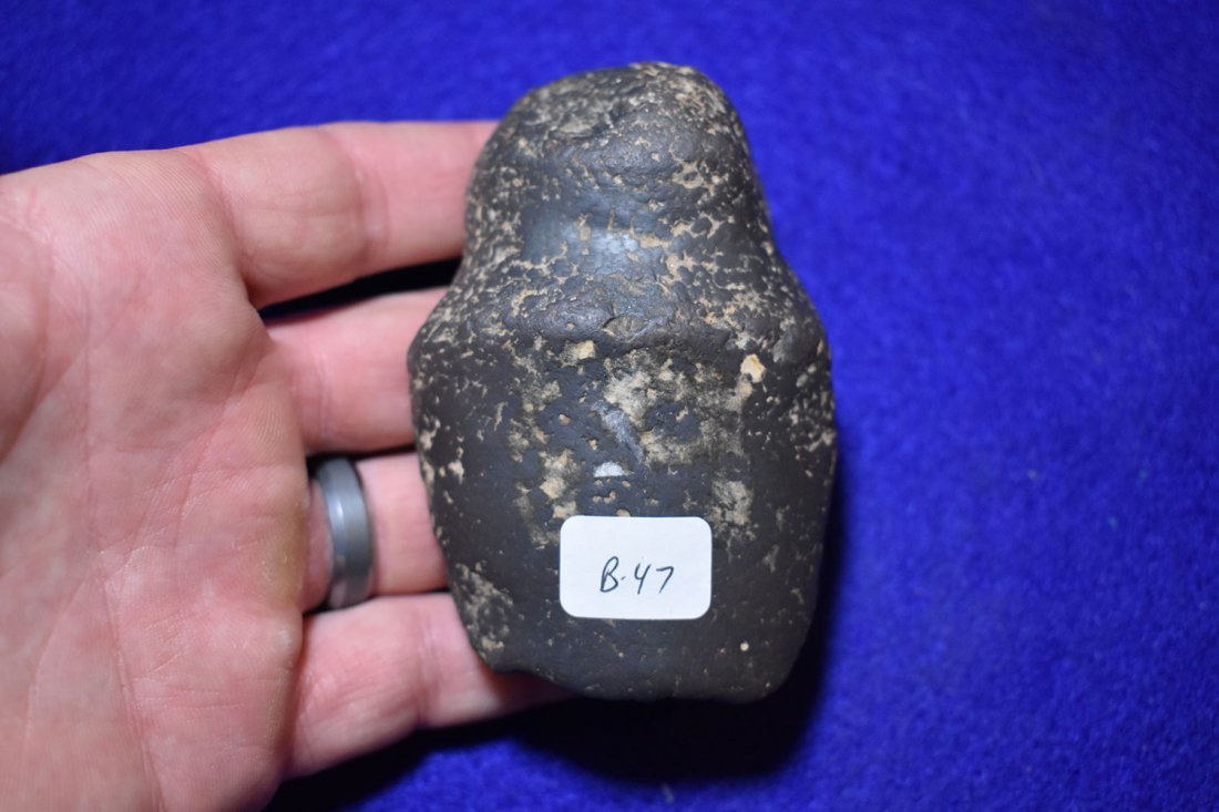 HEMATITE AXE, GREAT POLISH, FROM STODDARD COUNTY,: HEMATITE AXE, GREAT POLISH, FROM STODDARD COUNTY, MISSOURI. MEASURES 3 5/8"