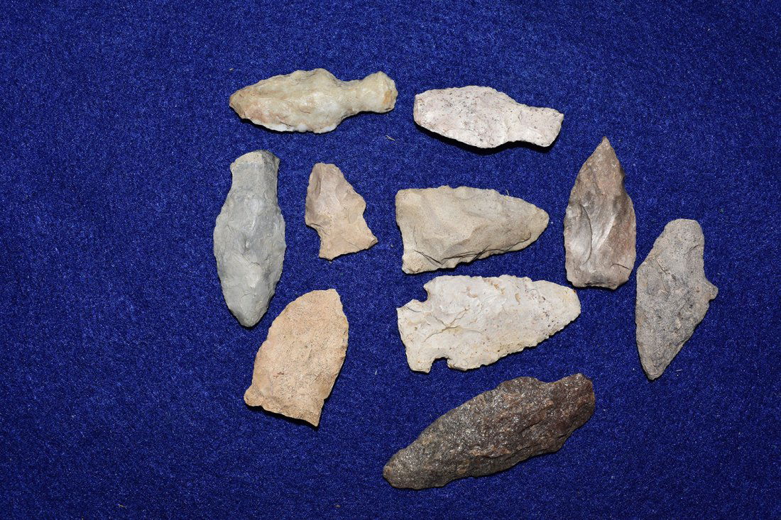 10 POINTS FROM MISSOURI.  LONGEST MEASURES  2  3/8" (1 of 3)