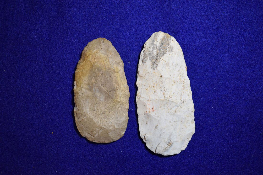PAIR OF NICE FLINT CELTS FROM STODDARD COUNTY, (1 of 2)