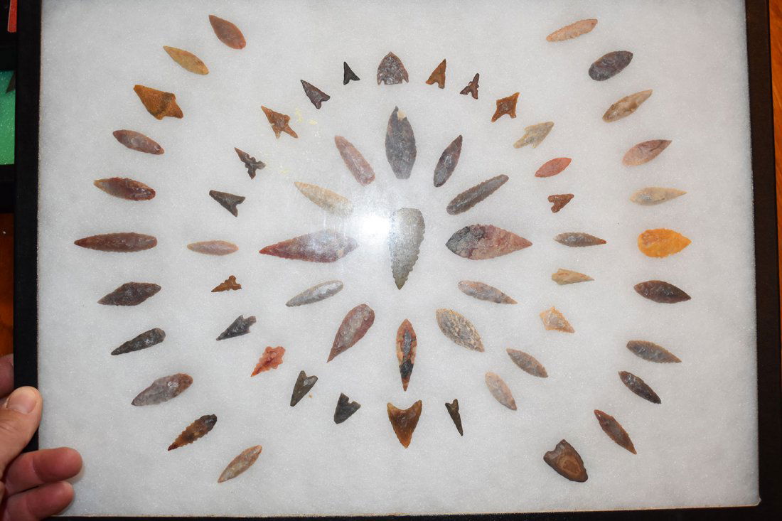 8 1/2" BY 12" FRAME OF 60 CHOICE AFRICAN NEOLITHIC (1 of 5)