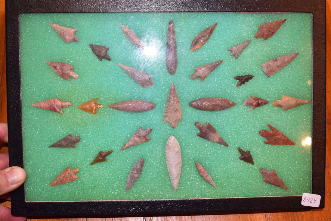 8  1/2" X 12" FRAME OF 30 CHOICE HIGH GRADE AFRICAN (1 of 3)