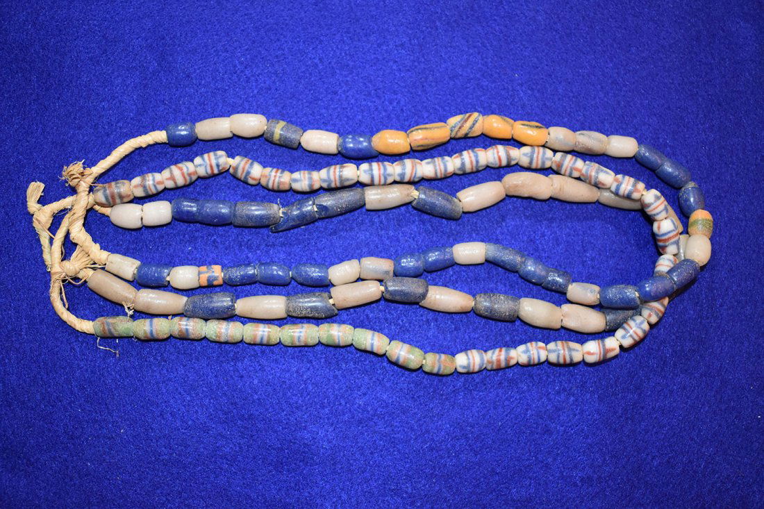 3 NICE NECKLACES OF AFRICAN TRADE BEADS (1 of 1)