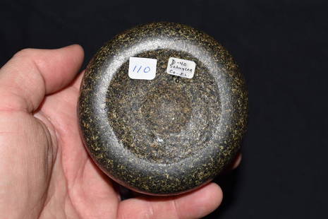 Outstanding Porphyry Double Dished Discoidal: Great color, Use wear and finger polish, Found in Schuyler Co Illinois, Ex D. DeRosear, Well Made, Great use wear on the edges, 3 3/16" x 1 1/2"https://www.youtube.com/watch?v=f37rh5KGskA