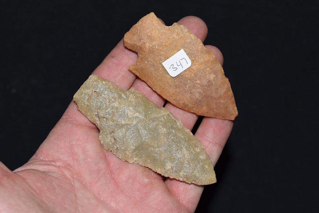Nice Pair of Quartz Arrowheads from Georgia (1 of 4)