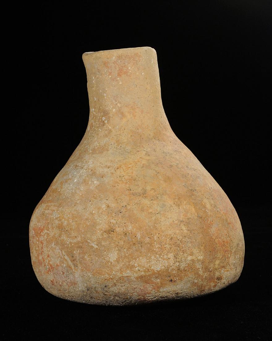 Solid Mississippian Bottle, Red Painted, Dunklin Co (1 of 4)