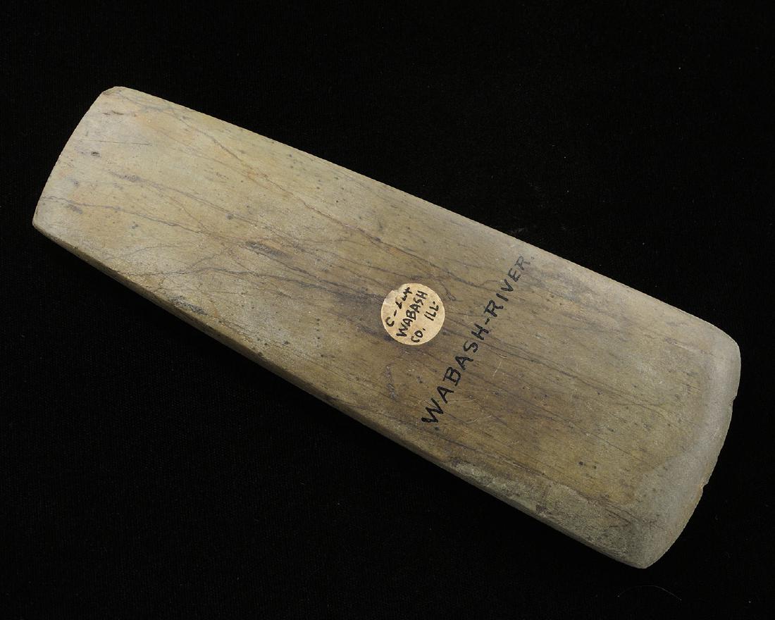 Greenstone Celt, BW Stephens, Wabash Co Illinois, 7 1/2 (1 of 4)