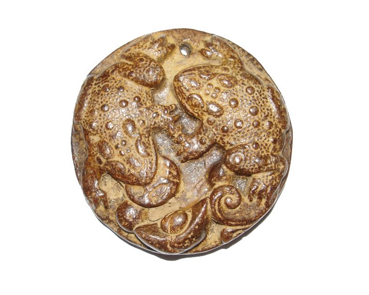 Antique Jade Fortune Toad Pei Amulet (1 of 1)