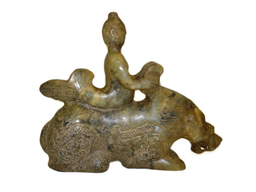 Qing Jade Sea Maiden on Pixiu Chimera (1 of 7)