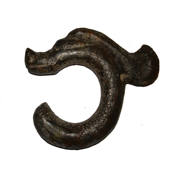 Neolithic Jade C-Dragon Pei with Crest (1 of 3)