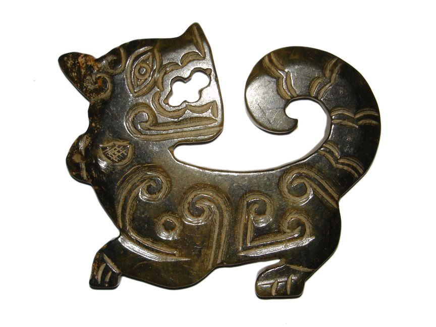 Qing Dynasty Jade Tiger Pei (1 of 2)