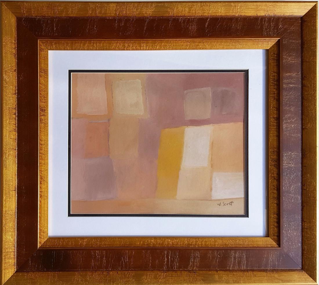 William SCOTT gouache on paper signed painting (1 of 3)
