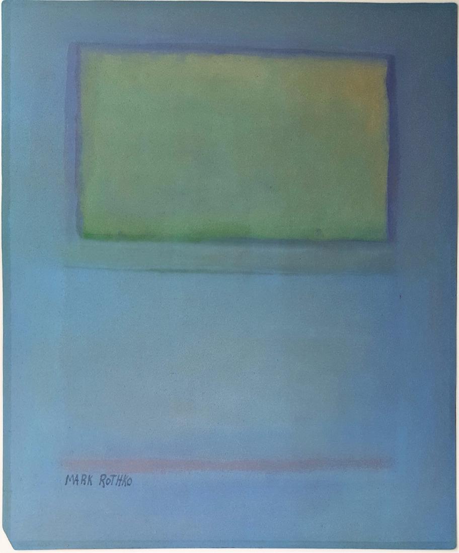 Mark Rothko gouache on paper signed painting(Att.) (1 of 3)