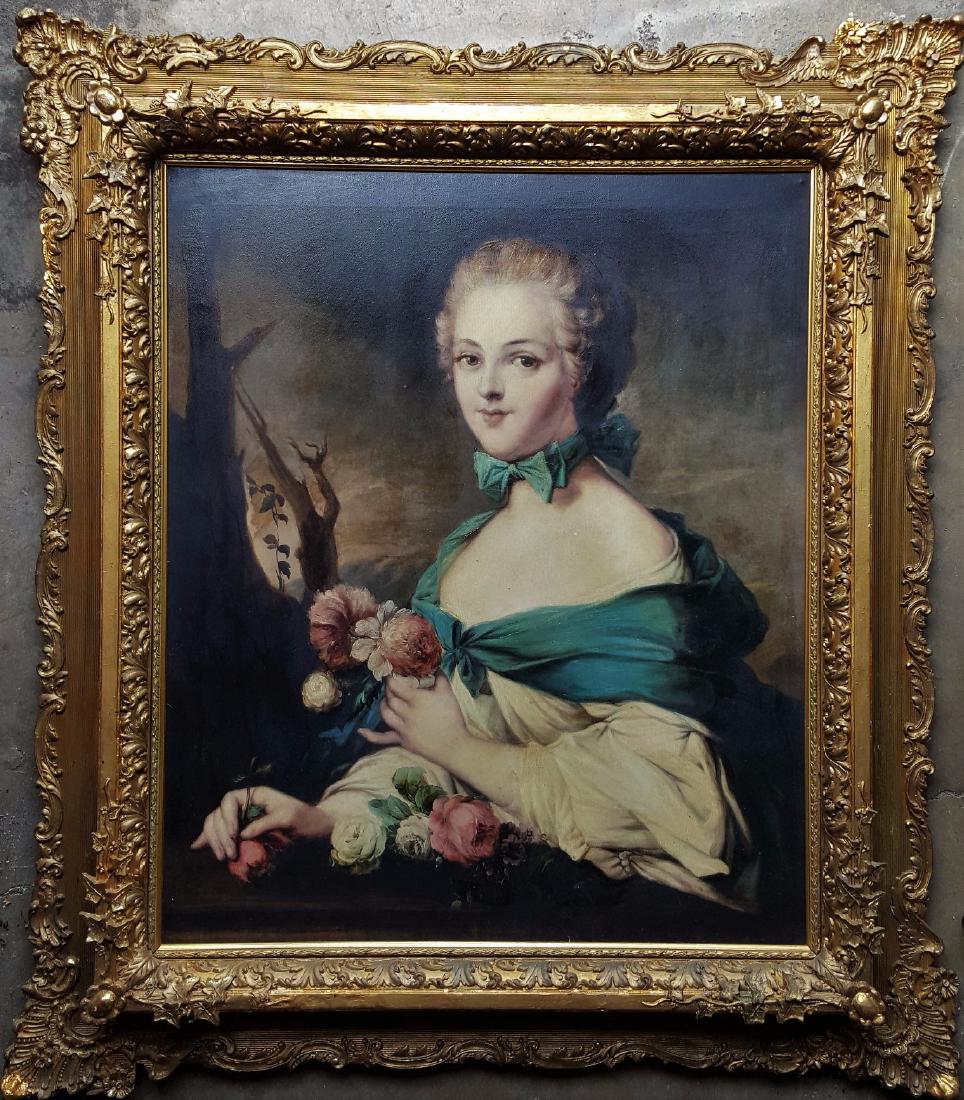 Antique oil on canvas painting , Unknown artist (1 of 4)