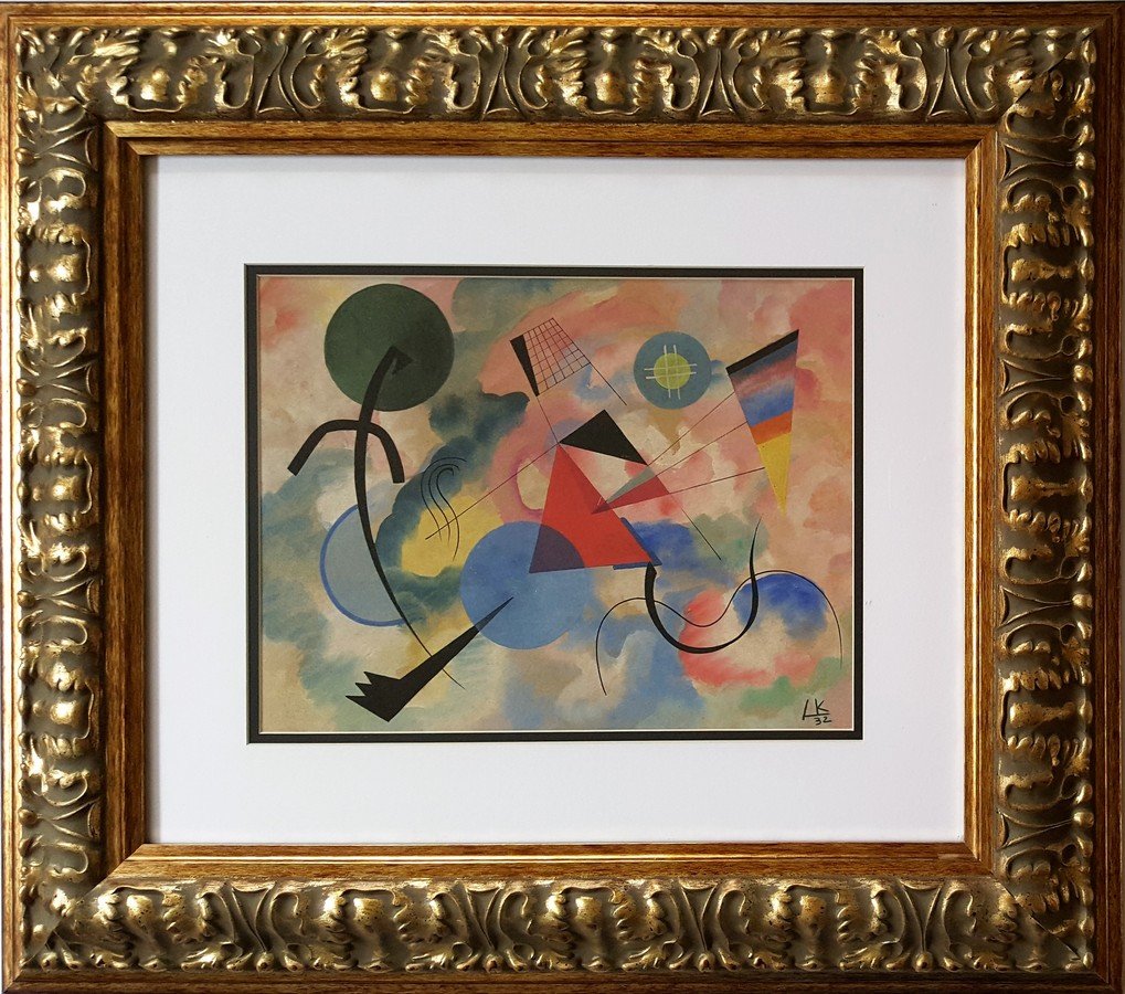 Wassily KANDINSKY gouache on paper signed painting (1 of 3)