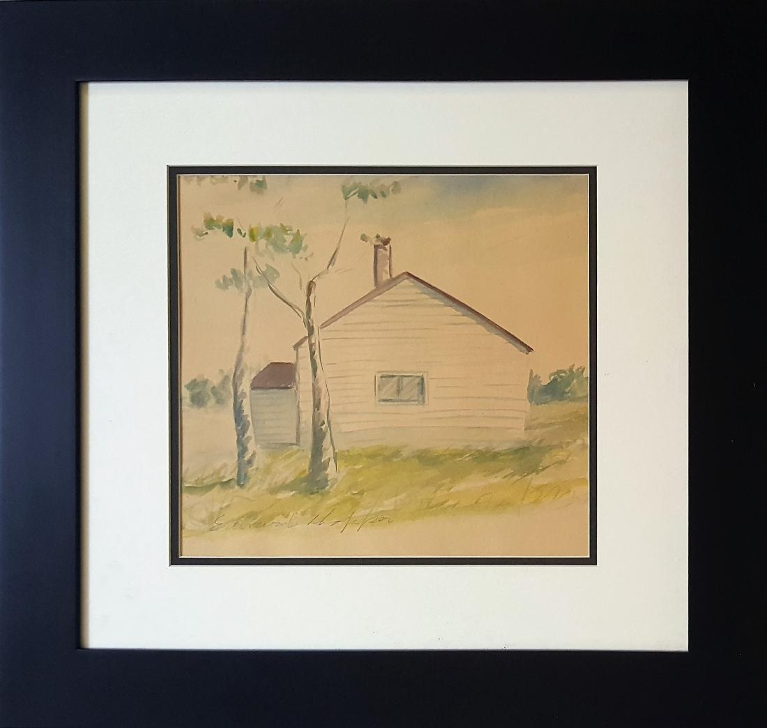 Edward HOPPER watercolor on paper signed painting (1 of 3)