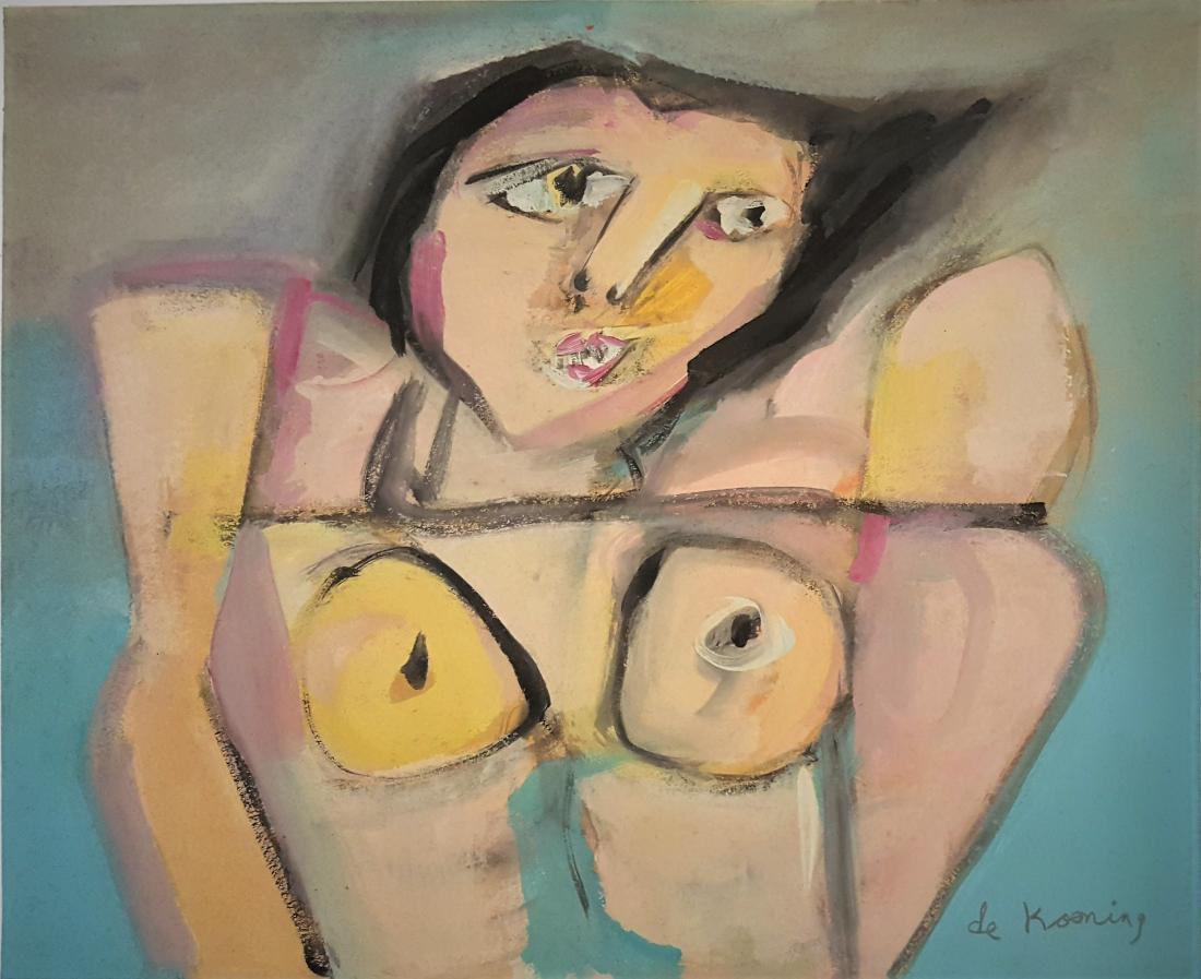 Willem DE KOONING gouache on paper (1 of 2)