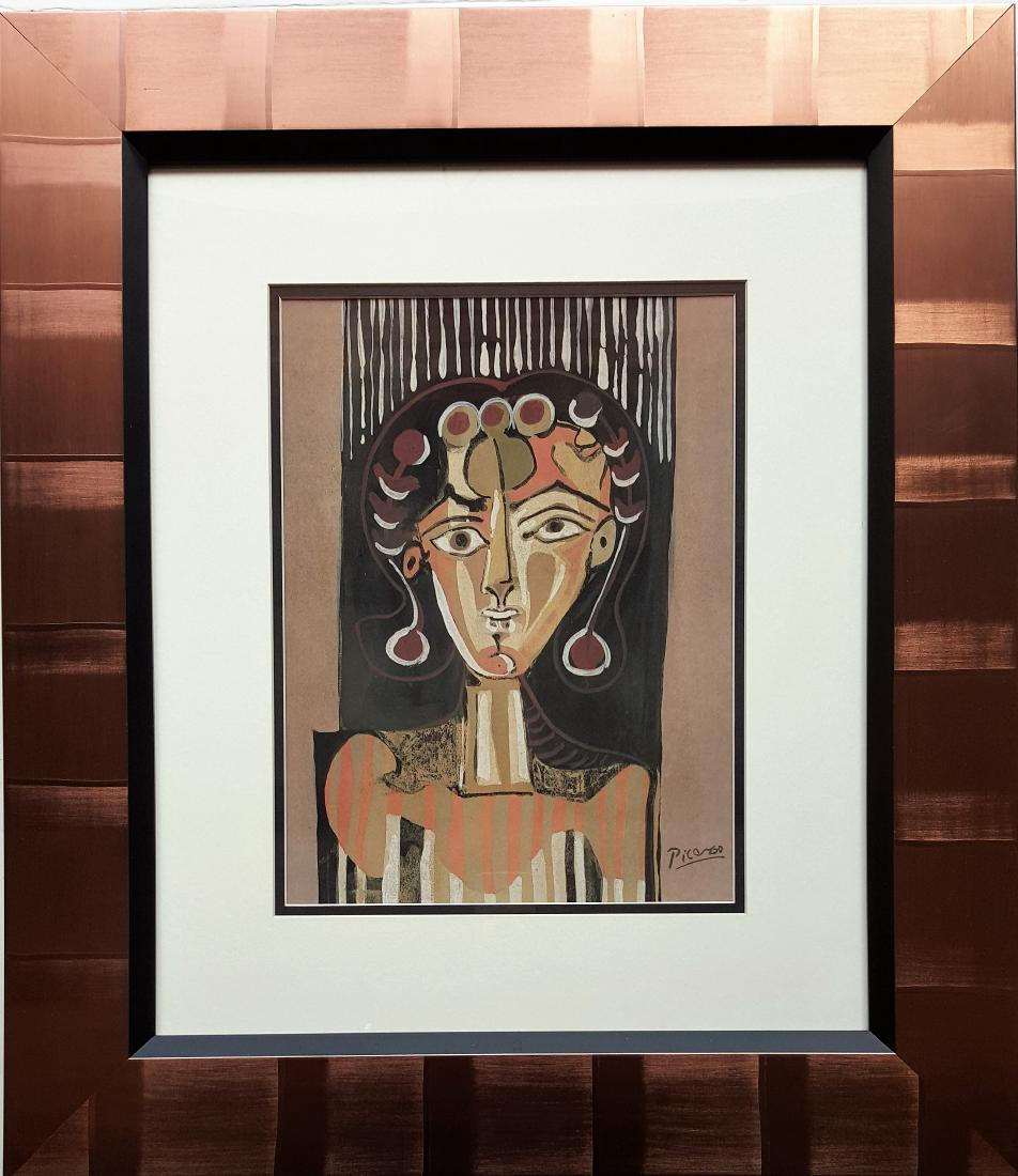Pablo PICASSO watercolor on paper signed painting (1 of 3)
