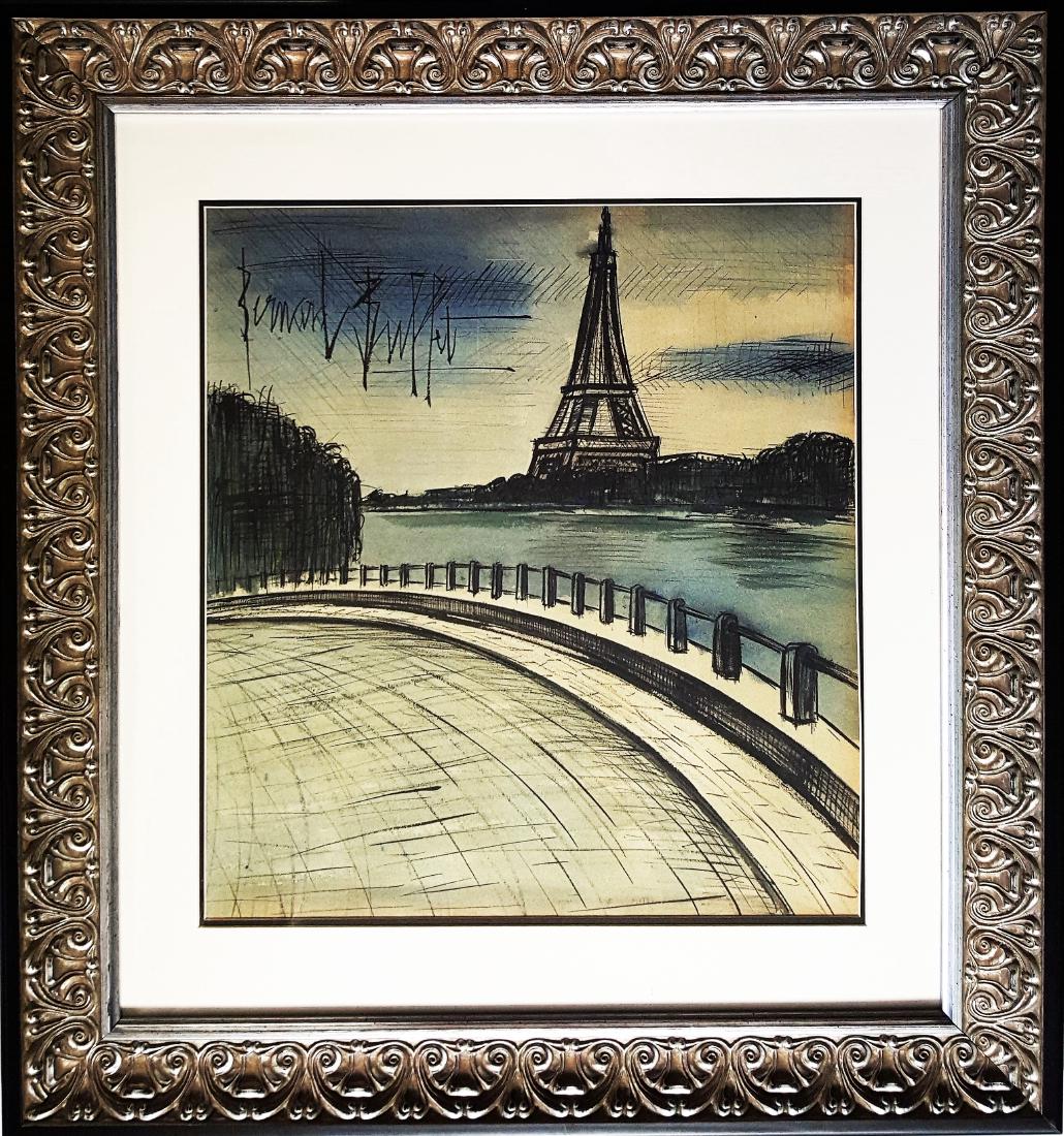 Bernard BUFFET mixed media on paper signed painting (1 of 2)