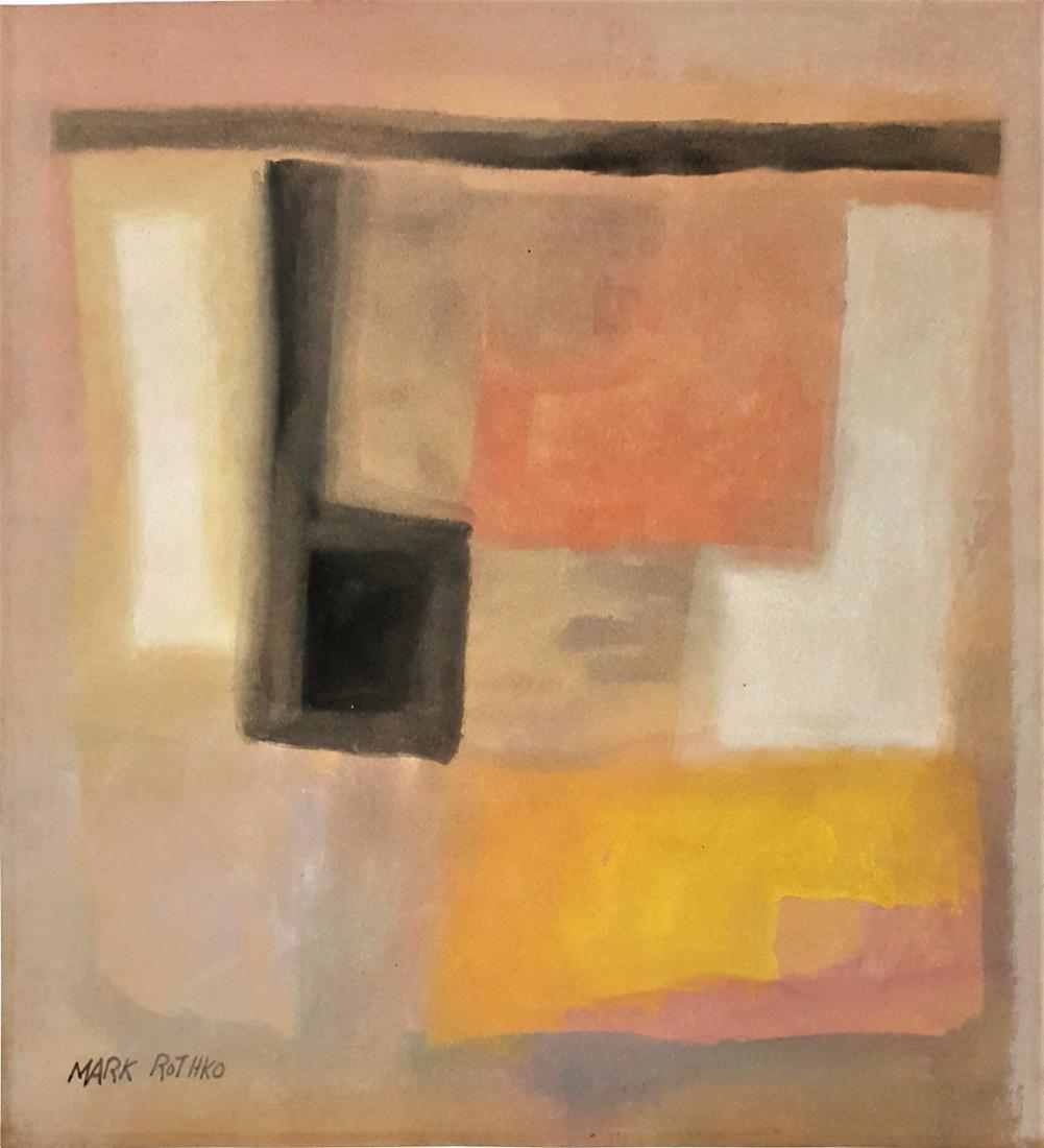 Mark ROTHKO watercolor  on paper signed painting (1 of 2)