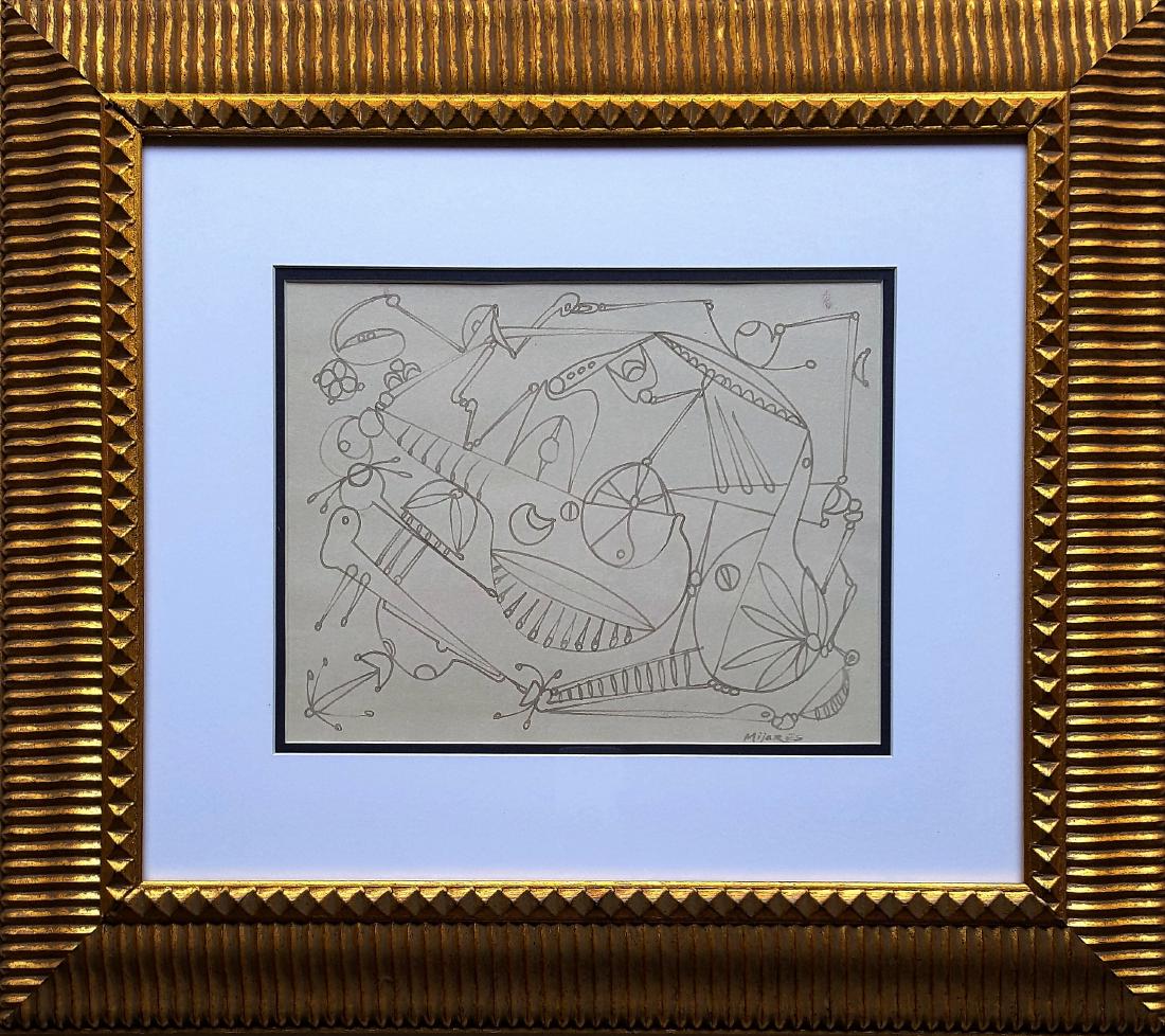 JosÃ© Maria MIJARES (1921-2004). Cuba: JosÃ© Maria MIJARES, watercolor on paper, 12 x 9 in. Private Signed on bottom right. Excellent condition. Framed. Private collection.