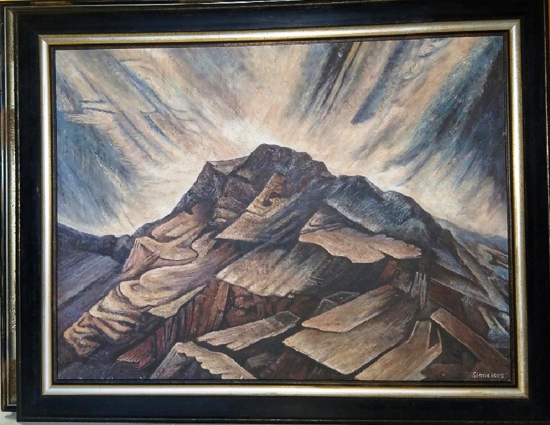 David Alfaro Siqueiros acrylic on cardboard signed (1 of 2)