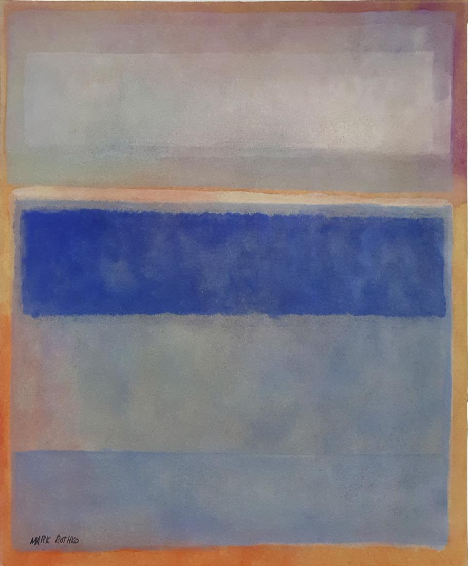 Mark ROTHKO watercolor on paper signed painting (1 of 2)