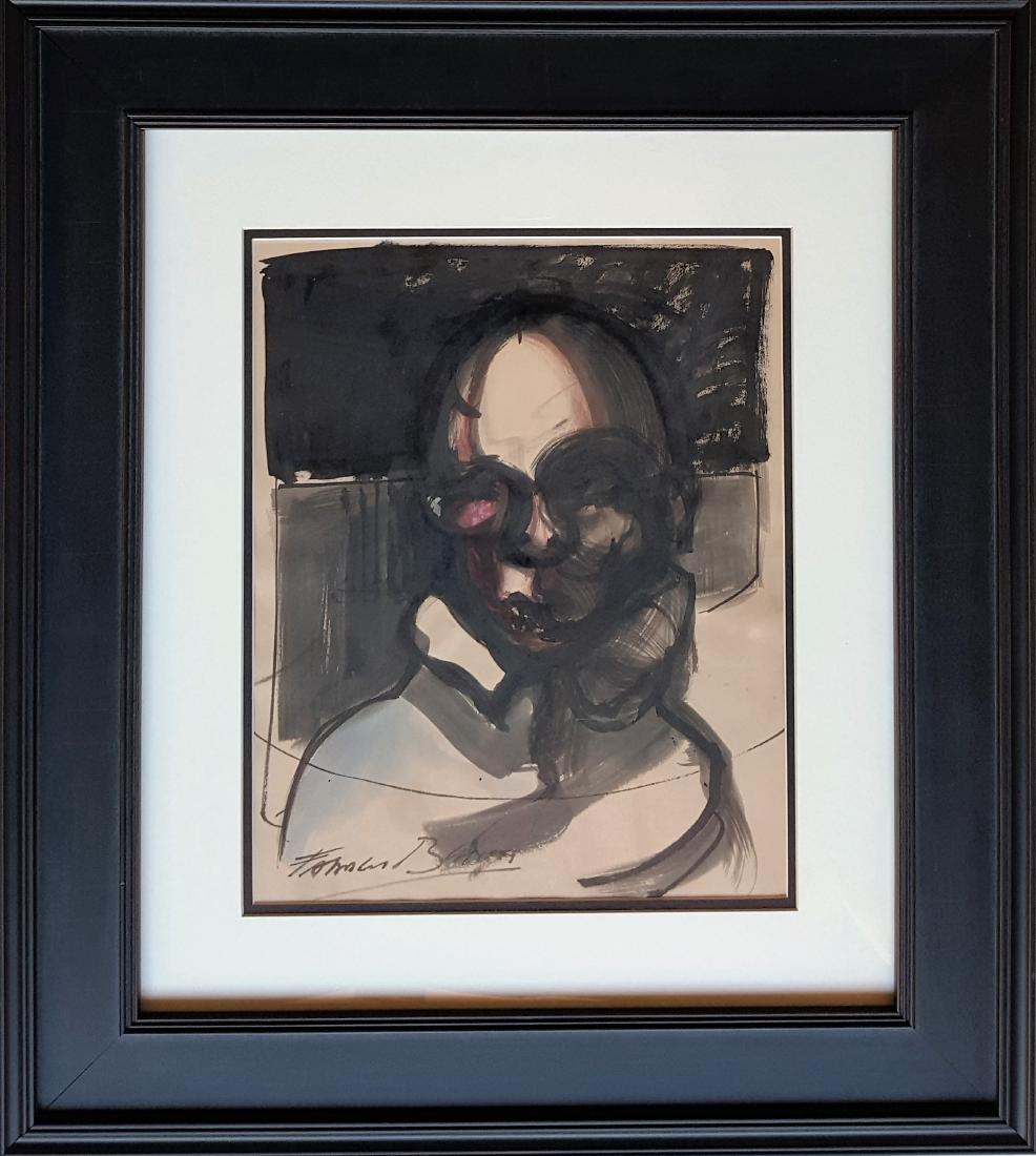 Francis BACON Mixed mediaon paper signed painting (1 of 1)