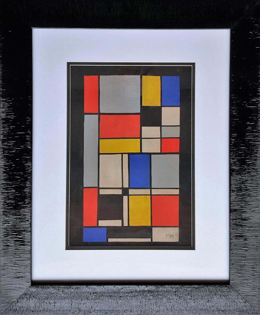 Piet MONDRIAAN gouache on paper (1 of 3)