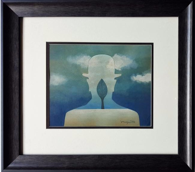 Rene MAGRITTE gouache on paper signed painting (1 of 4)
